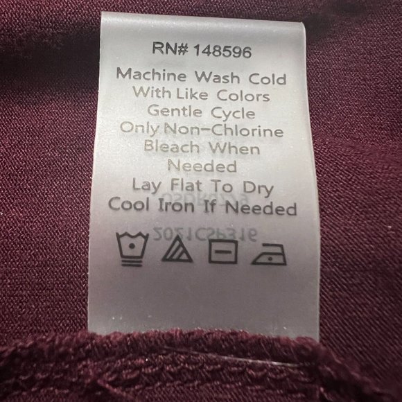 Universal Standard Shirt Dress Small 14 16 Burgundy Jersey Maxi Button Side Slit - Picture 13 of 14